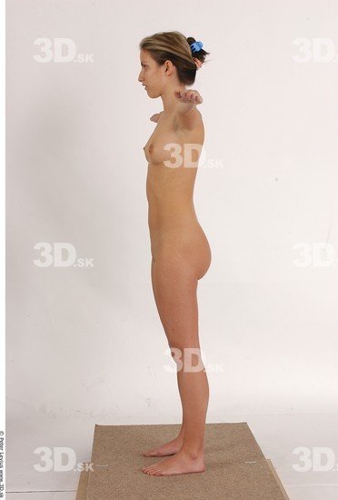 Whole Body Woman T poses Nude Athletic Studio photo references