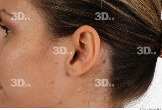 Ear Whole Body Woman Athletic Studio photo references