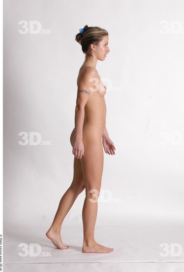 Whole Body Woman Animation references Nude Athletic Studio photo references