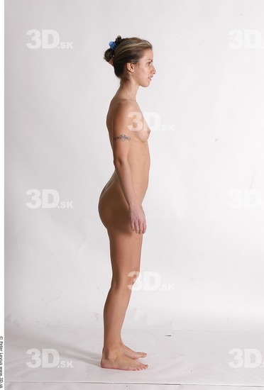 Whole Body Woman Animation references Nude Athletic Studio photo references