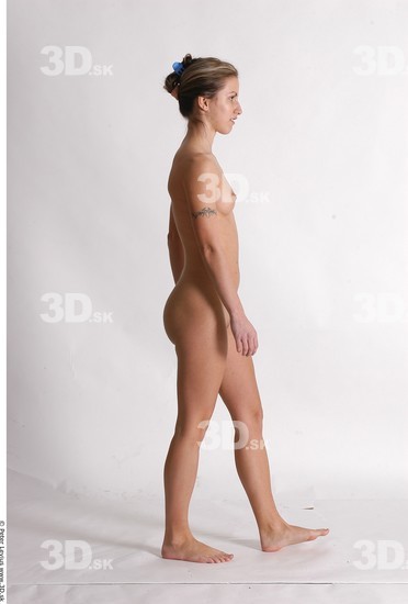 Whole Body Woman Animation references Nude Athletic Studio photo references