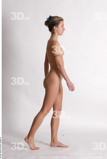 Whole Body Woman Animation references Nude Athletic Studio photo references