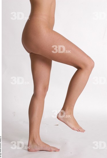 Leg Whole Body Woman Animation references Nude Athletic Studio photo references