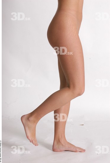 Leg Whole Body Woman Animation references Nude Athletic Studio photo references