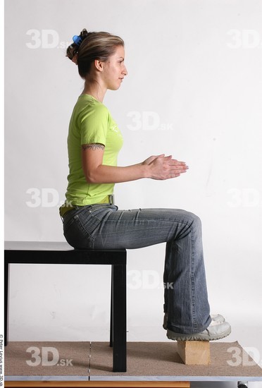 Whole Body Woman Artistic poses Casual Athletic Studio photo references