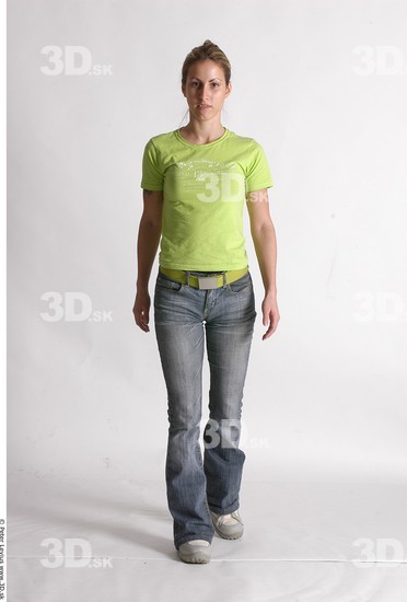 Whole Body Woman Animation references Casual Athletic Studio photo references