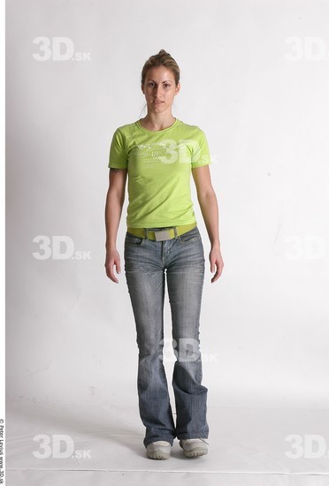 Whole Body Woman Animation references Casual Athletic Studio photo references