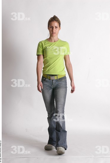 Whole Body Woman Animation references Casual Athletic Studio photo references