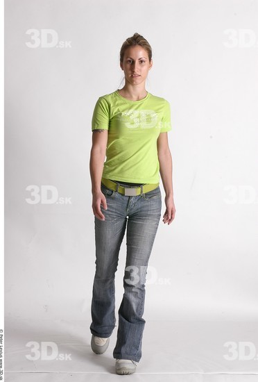 Whole Body Woman Animation references Casual Athletic Studio photo references