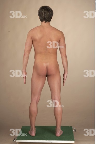 Whole Body Man Nude Muscular Studio photo references