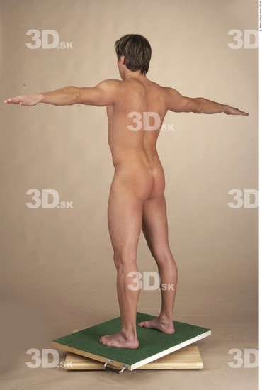 Whole Body Man T poses Nude Muscular Studio photo references