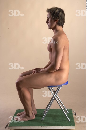 Whole Body Man Artistic poses White Nude Muscular