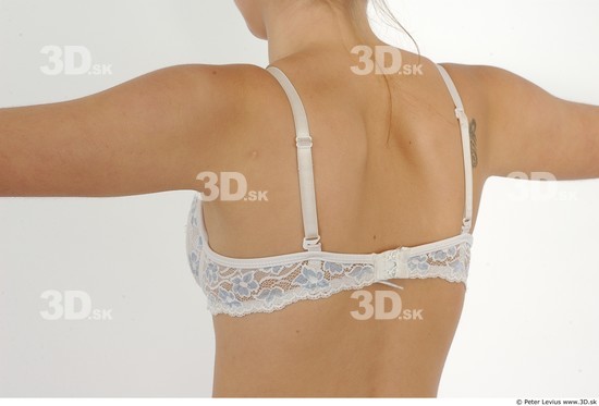 Whole Body Back Woman Underwear Slim Studio photo references