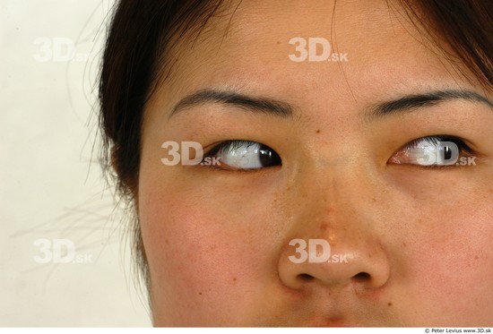 Eye Whole Body Woman Asian Slim Studio photo references