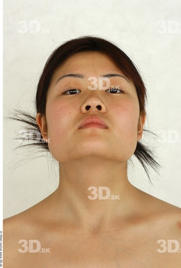 Whole Body Head Woman Asian Slim Studio photo references