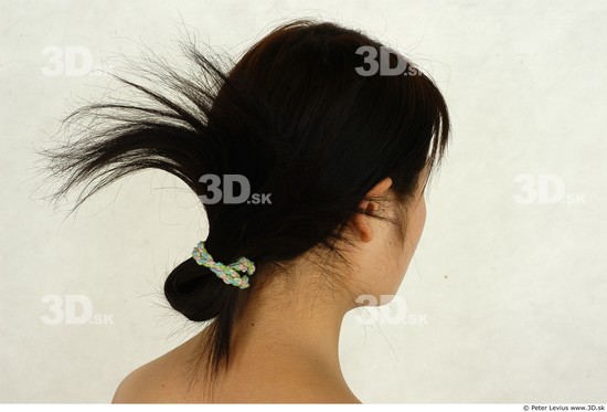 Whole Body Head Woman Asian Slim Studio photo references