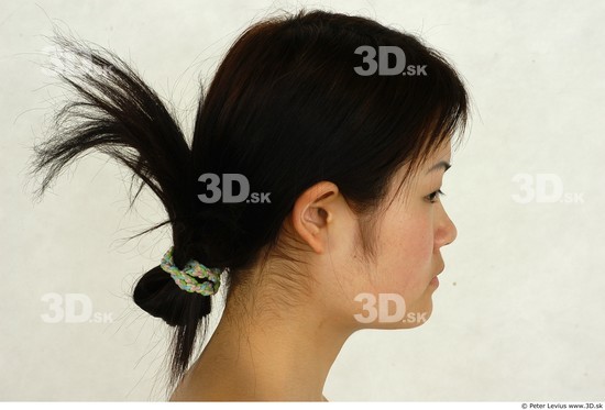 Whole Body Head Woman Asian Slim Studio photo references