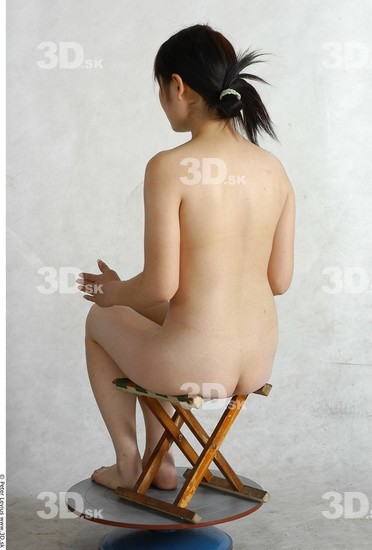 Whole Body Phonemes Woman Artistic poses Asian Nude Slim Studio photo references