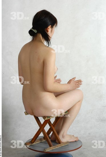 Whole Body Phonemes Woman Artistic poses Asian Nude Slim Studio photo references