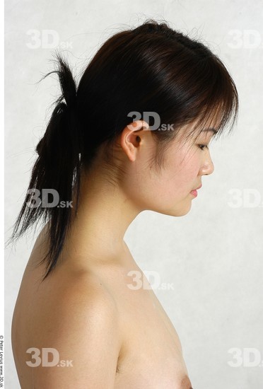 Neck Whole Body Phonemes Woman Animation references Asian Nude Slim Studio photo references