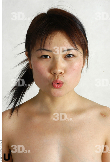 Face Whole Body Phonemes Woman Asian Nude Slim Studio photo references