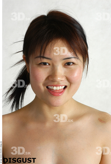 Face Whole Body Phonemes Emotions Woman Asian Nude Slim Studio photo references