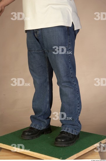 Leg Whole Body Man Casual Overweight Studio photo references