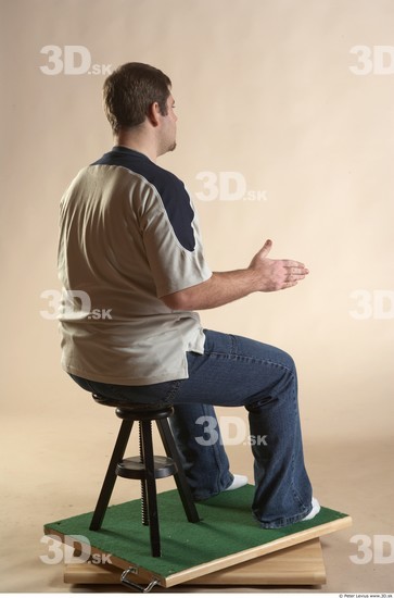 Whole Body Man Artistic poses White Casual Overweight