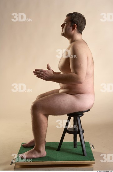 Whole Body Man Artistic poses White Nude Overweight