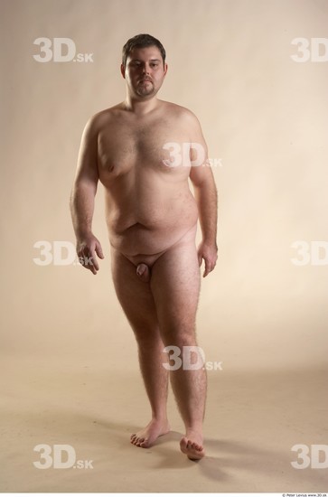 Whole Body Man Animation references White Nude Overweight