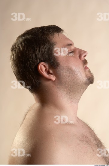 Neck Man Animation references White Nude Overweight