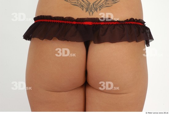 Bottom Woman White Tattoo Underwear Average