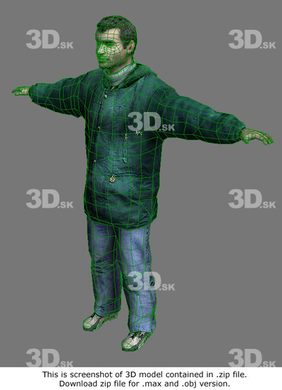 Whole Body Man Casual 3D Models