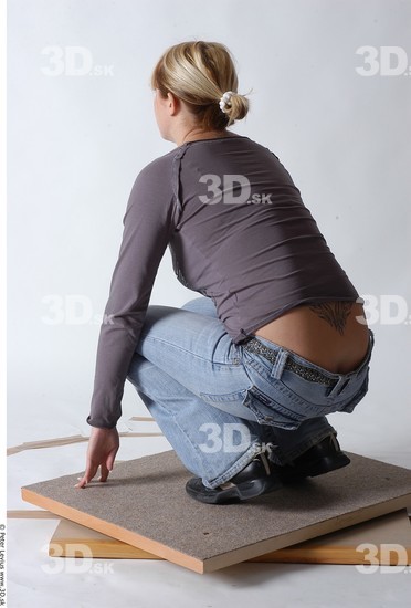 Whole Body Woman Casual Average Studio photo references