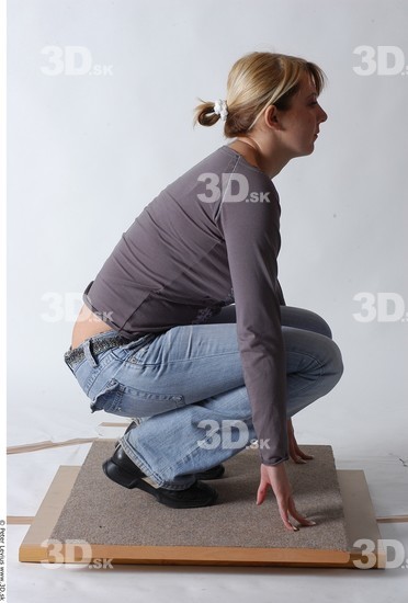 Whole Body Woman Casual Average Studio photo references