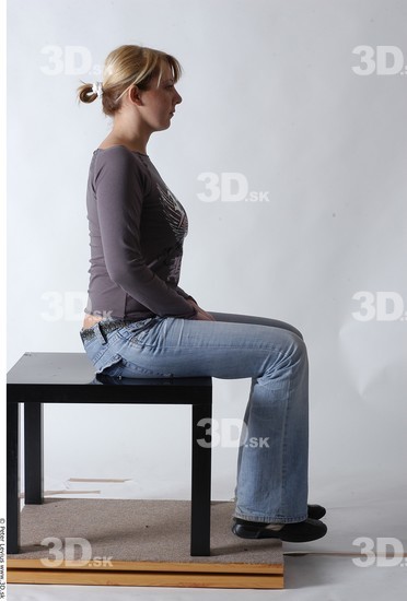 Whole Body Woman Artistic poses Casual Average Studio photo references