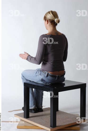 Whole Body Woman Artistic poses Casual Average Studio photo references