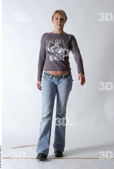 Whole Body Woman Animation references Casual Average Studio photo references