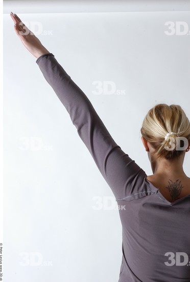 Arm Whole Body Woman Casual Average Studio photo references