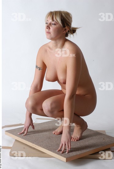 Whole Body Woman Tattoo Nude Average Studio photo references