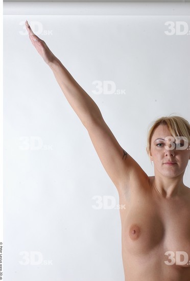 Arm Whole Body Woman Nude Average Studio photo references