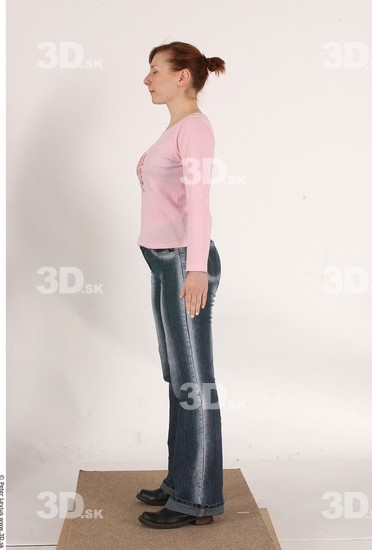 Whole Body Woman Casual Average Chubby Studio photo references