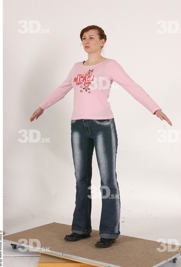 Whole Body Woman Casual Average Chubby Studio photo references
