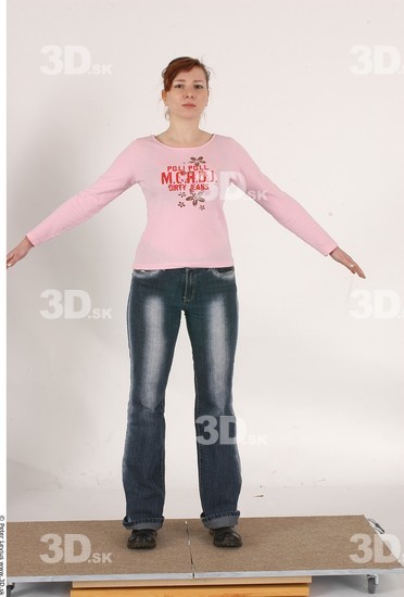 Whole Body Woman Casual Average Chubby Studio photo references