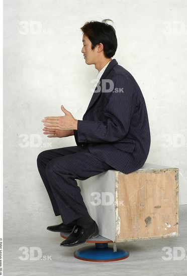 Whole Body Man Artistic poses Asian Formal Slim Studio photo references