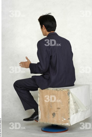 Whole Body Man Artistic poses Asian Formal Slim Studio photo references