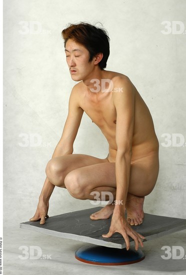 Whole Body Man Asian Nude Slim Studio photo references