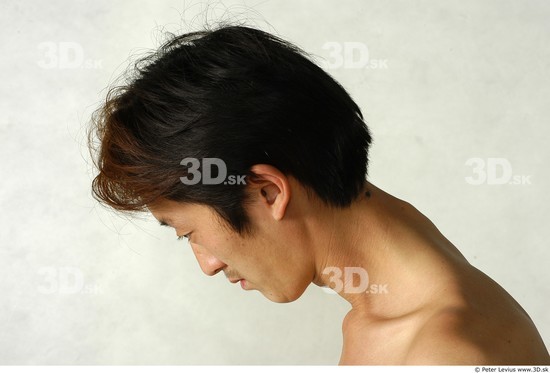 Neck Whole Body Man Animation references Asian Nude Slim Studio photo references