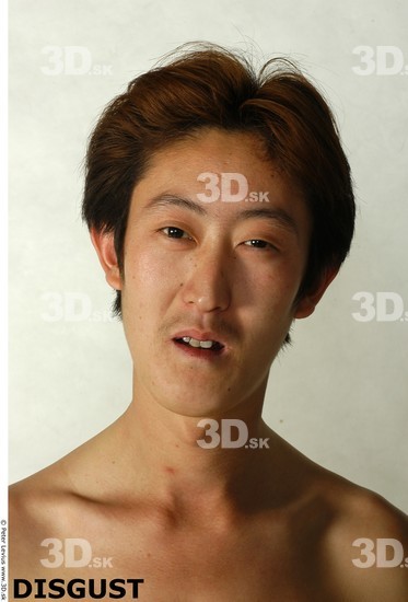 Face Whole Body Emotions Man Asian Slim Studio photo references