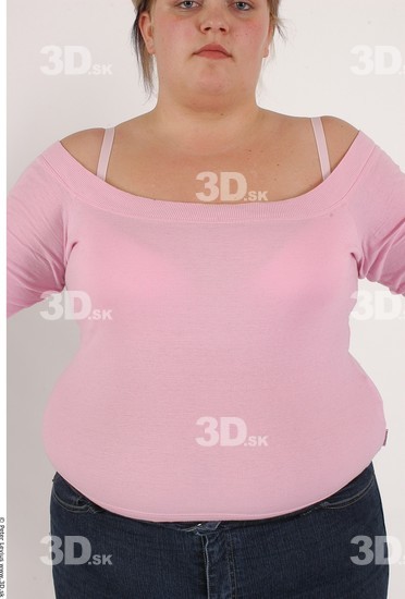 Upper Body Whole Body Woman Casual Overweight Studio photo references